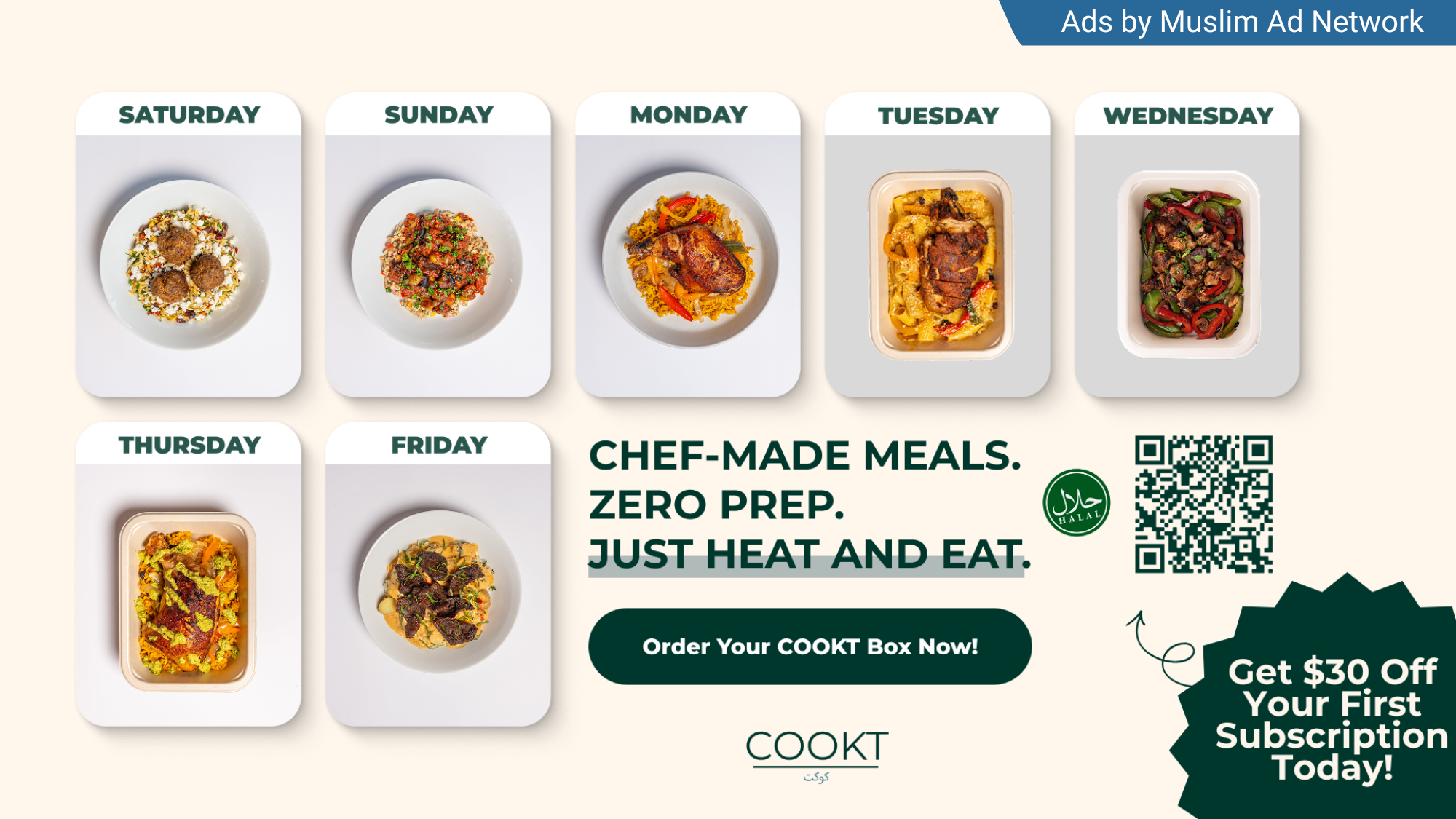 Flyer of ad with details